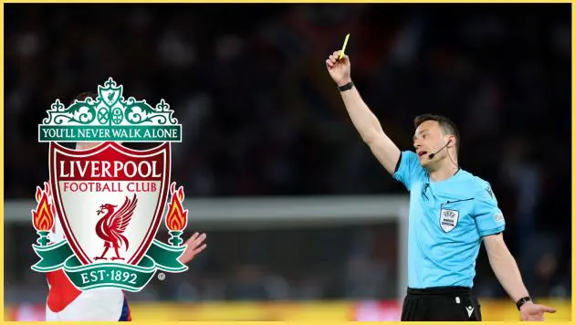 Felix Zwayer shows a yellow card during a Champions League fixture