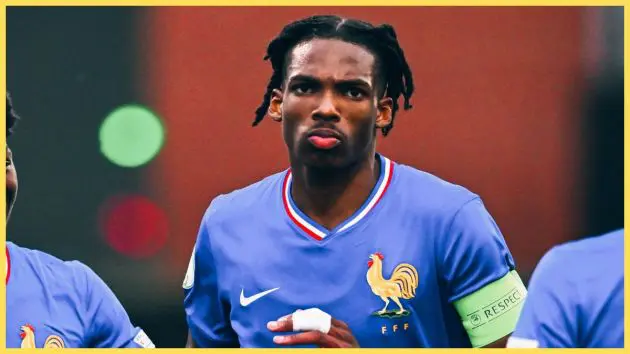 Jeremy Jacquet plays for French youth team