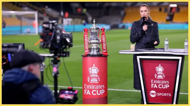 TNT Sports presenter Laura Woods prior to the Emirates FA Cup Fifth Round match between Wolverhampton Wanderers and Liverpool