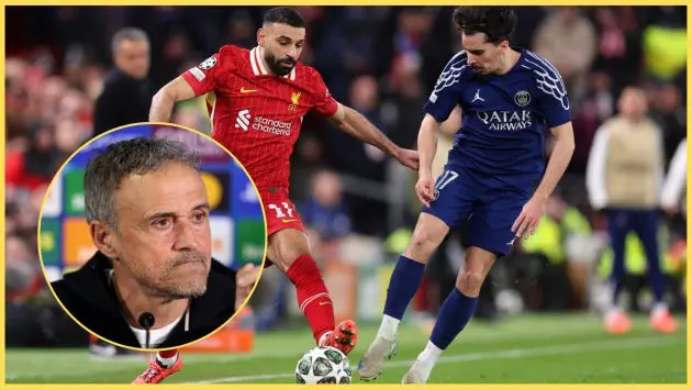 PSG head coach Luis Enrique has described Liverpool as an 'incredible' team
