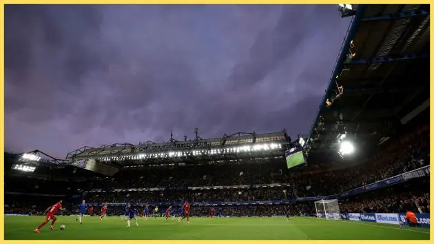 A general view during the Premier League match between Chelsea and Liverpool at Stamford Bridge