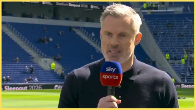 Jamie Carragher is surprised to see Alexander Isak starting in the Merseyside derby