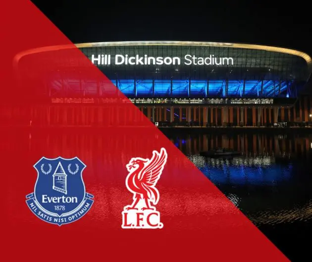 The first Merseyside derby at the Hill Dickinson Stadium takes place on Sunday 19 April