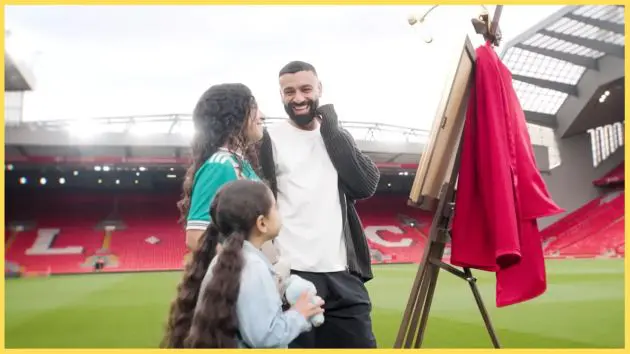 Mo Salah relives some of his best Liverpool memories with his daughters Makka and Kayan