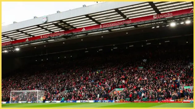 Liverpool fans pack out the Kop on matchday