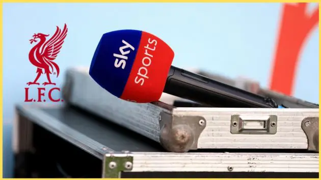 A Sky Sports microphone resting inside its case