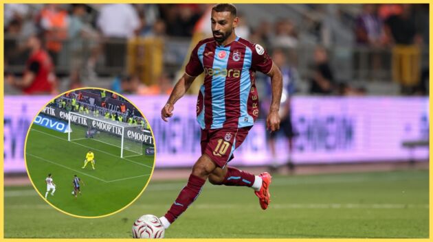 Mo Salah scored a hat-trick for Trabzonspor against Galatasaray